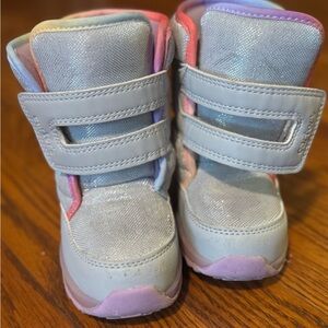 Carter's Shimmering Silver and Pink Sneakers